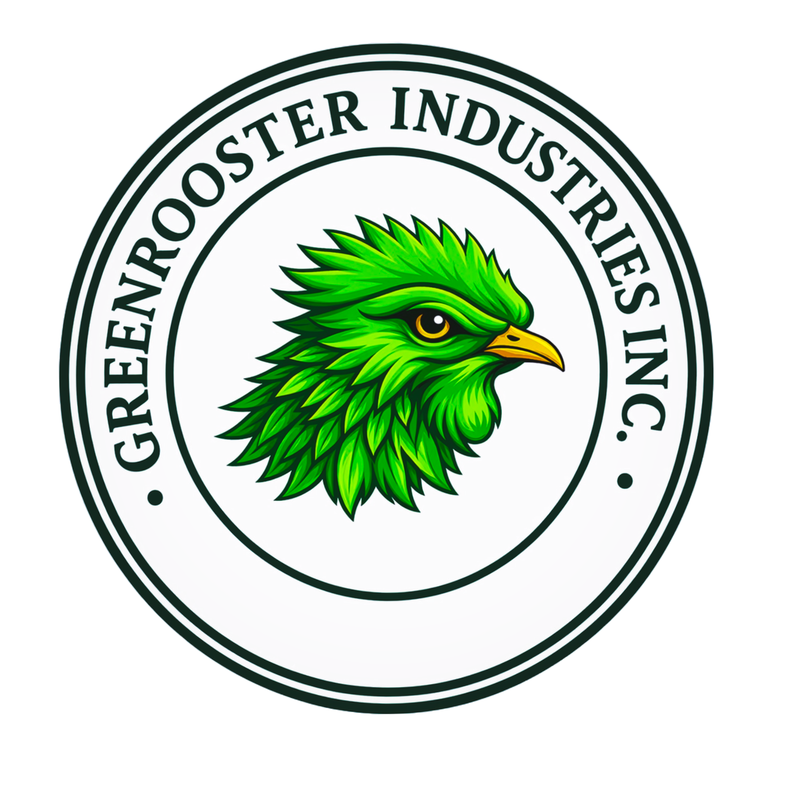 Green Rooster Industries rooster emblem